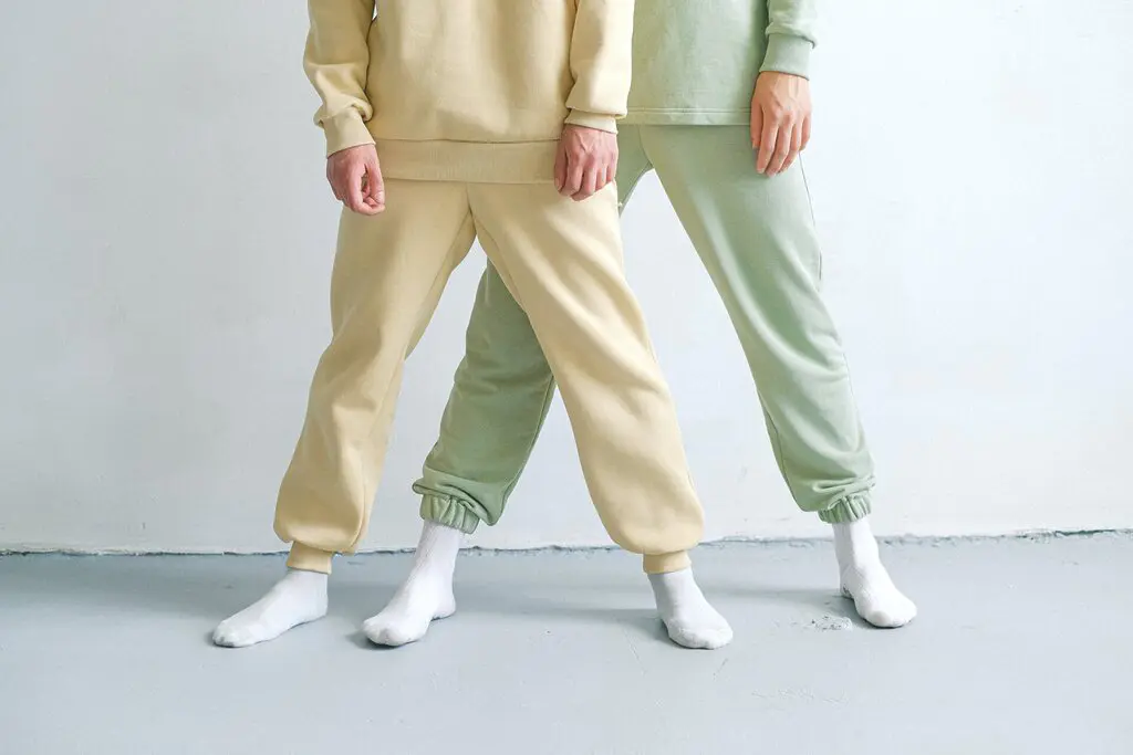 two people in comfortable clothes